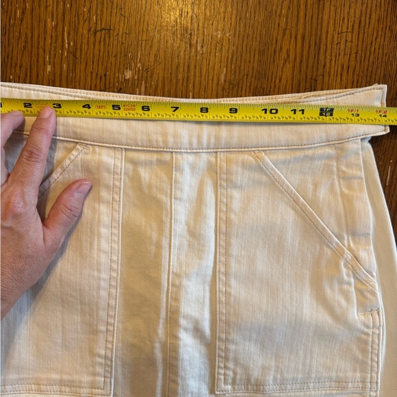 AG Adriano Goldschmied Cream Beige Mini Skirt - Picture 6 of 7